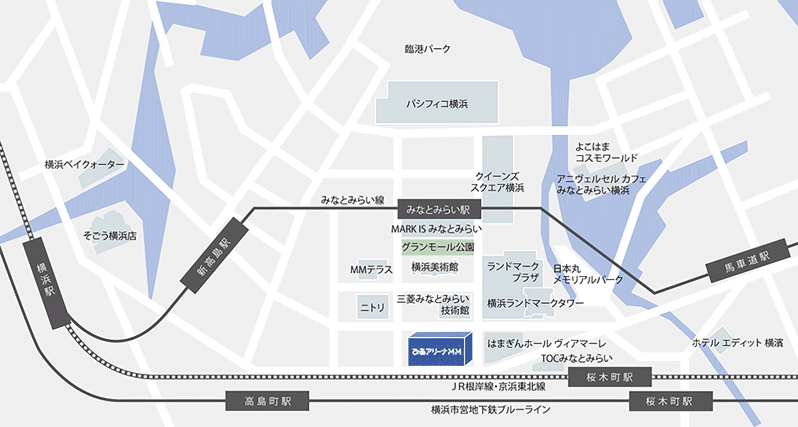 ぴあアリーナM アクセスマップ